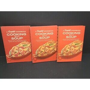 3 Copies of Cooking With Soup A Campbell's Cookbook 608 Recipes first print inc